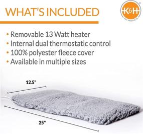 img 3 attached to 🐾 K&amp;H Pet Products Thermo-Plush Pad: Indoor Heated Bed for Dogs &amp; Cats