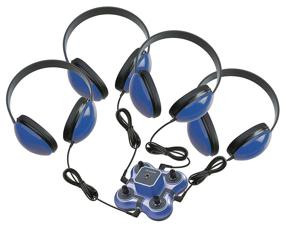 img 1 attached to 🎧 Blue Califone 1114BL-4 Kid First Non-Powered Listening Center