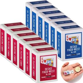 img 4 attached to 🃏 Enhance Your Dollhouse with 6 Pieces of Miniature Decoration Card Deck: Miniature Games Poker Playing Cards! Experience Mini Magic Poker Decks Cards in 1:12 Scale.