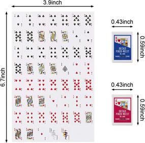 img 3 attached to 🃏 Enhance Your Dollhouse with 6 Pieces of Miniature Decoration Card Deck: Miniature Games Poker Playing Cards! Experience Mini Magic Poker Decks Cards in 1:12 Scale.