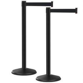 img 4 attached to Standard Visiontron 101SB BK Retractable Stanchion with Enhanced SEO