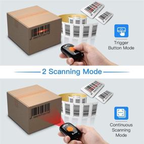 img 1 attached to 📱 Eyoyo Linear 1D Barcode Scanner: Wireless Bluetooth & Wired USB Mini Reader for Fast & Precise Scanning - Ideal for Retail, Warehouse, Library Inventory on iPhone, Tablet, Android & iOS