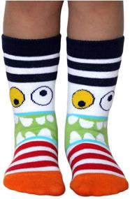 img 3 attached to 6-Pack Jefferies Socks Boys' 🧦 Monster Pattern Crew Socks for Better SEO