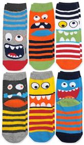 img 4 attached to 6-Pack Jefferies Socks Boys' 🧦 Monster Pattern Crew Socks for Better SEO