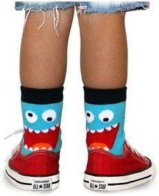 img 2 attached to 6-Pack Jefferies Socks Boys' 🧦 Monster Pattern Crew Socks for Better SEO