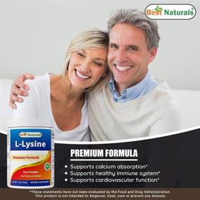 img 1 attached to Premium 100% Pure Lysine Powder - Best Naturals, 1 lb