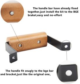 img 1 attached to FIRELOOP 4Inch Wooden Handle Replacement for Green Egg Grill - Maple Accessory