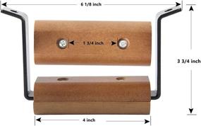 img 3 attached to FIRELOOP 4Inch Wooden Handle Replacement for Green Egg Grill - Maple Accessory