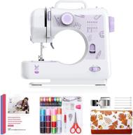 kpcb large sewing machine for beginners - 12 stitches with reverse stitch, purple logo
