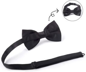 img 2 attached to 🍾 Elegant Pre-Tied Adjustable Length Tuxedo Champagne Men's Accessory: Perfect for Formal Occasions