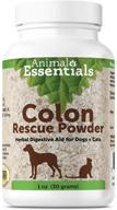 🐾 usa made animal essentials colon rescue powder herbal digestive aid for dogs & cats - 1 oz, gi support, phytomucil blend promotes normal bowel function logo