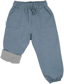 img 4 attached to 👖 JAN & JUL Children's Waterproof Cozy-Dry Rain/Snow Pants, Fleece Lined