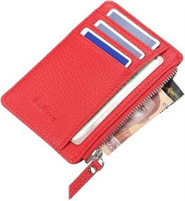 img 2 attached to DYJ Women's Leather Pocket Wallet with RFID Blocking for Enhanced Security