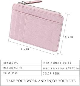 img 4 attached to DYJ Women's Leather Pocket Wallet with RFID Blocking for Enhanced Security