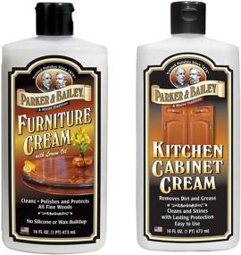 img 4 attached to Parker & Bailey Furniture Cream Bundle - Ultimate Furniture Polish Cream and Wood Cleaner.