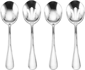 img 2 attached to Mikasa Kaylee 8-Piece Stainless Steel Hostess Serving Utensil Set - Gourmet Basics