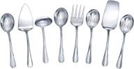 mikasa kaylee 8-piece stainless steel hostess serving utensil set - gourmet basics logo