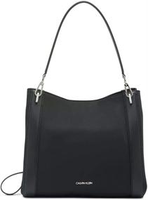 img 4 attached to Women's Calvin Klein Novelty Compartment Shoulder Bags & Wallets for Shoulder Handbags