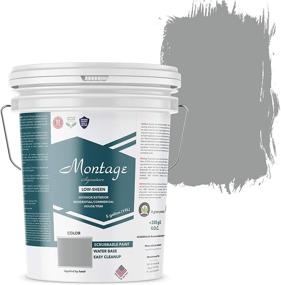 img 4 attached to Montage Signature Twilight Low Sheen Paint: Eco-Friendly Interior/Exterior 5 Gallon