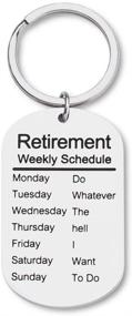 img 4 attached to Retirement Keychain Coworker Calendar Military