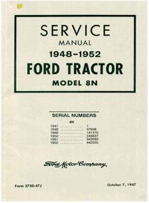 img 4 attached to 🚜 Ford 8N Tractor Service Manual for Years 1948-1952