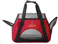 🐾 zampa airline approved pet carrier: travel in style with low profile tote, removable pad, and premium zippers for cats and small dogs logo