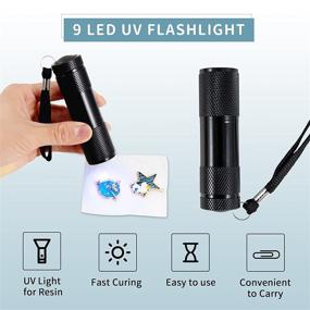 img 3 attached to ✨ UV Resin - 100g Crystal Clear Ultraviolet with LED UV Flashlight: Perfect for Jewelry Making and Coating