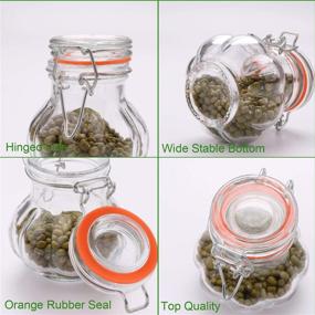 img 2 attached to Encheng Glass Spice Jars with Airtight Lids and Labels, 4oz Mason Jars for Kitchen Storage, 30 Pack