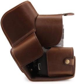 img 2 attached to MegaGear Dark Brown Leather Camera Case for Canon EOS Rebel T7 (18-55mm) & 2000D (18-55mm) - Ever Ready