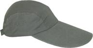 🧢 ultimate comfort: ctm cotton long 5 inch bill visor baseball cap for extra protection! logo