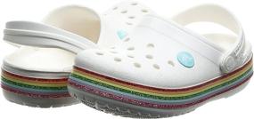 img 2 attached to 🌈 Блестящие детские туфли Sparkling Crocband Rainbow Glitter: стиль встречается с комфортом