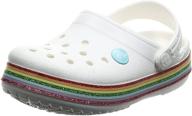 🌈 sparkling crocband rainbow glitter toddler boys' shoes: style meets comfort logo