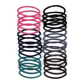 img 3 attached to 🌈 Assorted Colors 30-Count Scunci No-Damage Nylon Elastic Hairbands with Stretch Technology