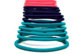 img 1 attached to 🌈 Assorted Colors 30-Count Scunci No-Damage Nylon Elastic Hairbands with Stretch Technology