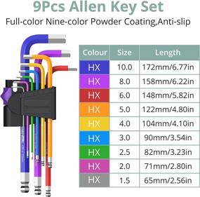 img 3 attached to 🔧 18-Piece Coloured Allen Wrench Set by COLFULINE - Optimal SEO