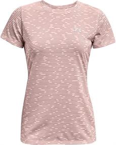 img 2 attached to 👚 Optimized for SEO: Under Armour Tech Spacedye Women's Short Sleeve Crew Neck T-Shirt