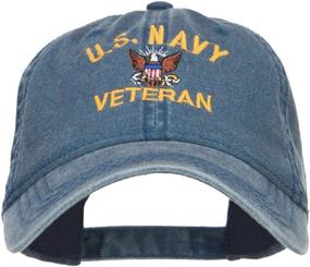 img 4 attached to E4Hats Veteran Military Embroidered Washed Outdoor Recreation