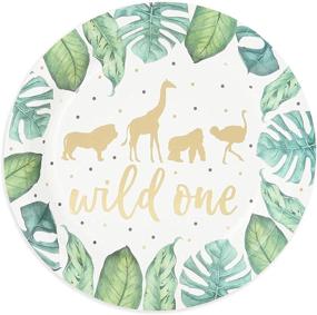 img 1 attached to Safari Themed Birthday Party Supplies, 🦁 Complete Dinnerware Set (144 Pieces, Serves 24)