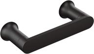 modern matte black moen bh3808bl genta double post pivoting toilet paper holder: sleek and stylish bathroom accessory logo