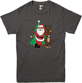 img 2 attached to 🎅 Santa Reindeer Christmas T-Shirt for Boys - Tcombo Boys' Clothing and Tops, Tees & Shirts