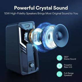 img 3 attached to 🎮 SUDOTACK Gaming Computer Speakers: USB-Powered 10W Stereo Multimedia with RGB Backlit, 5 LED Modes, 3.5mm Jack - Ideal for Desktops, Laptops, Monitors, Projectors, and TVs