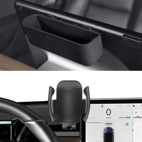 img 1 attached to 📱 Силиконовый держатель для телефона для Tesla Model 3 и Model Y - необходимый аксессуар для Tesla Model 3 и Model Y.