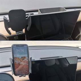 img 3 attached to 📱 Силиконовый держатель для телефона для Tesla Model 3 и Model Y - необходимый аксессуар для Tesla Model 3 и Model Y.