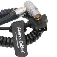 🎥 alvin's cables arri alexa mini camera coiled power cable 8 pin female right angle to d tap - efficient and reliable power solution for seamless filming experience logo