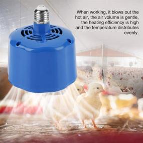 img 2 attached to 🐔 Walfront 100-300W Chicken Coop Pet Heater: Livestock Heat Lamp Tool - Powerful & Safe, 220V