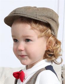 img 3 attached to 👶 Infant Newsboy Accessories – Designer Hats & Caps for Boys (0-12 Months)