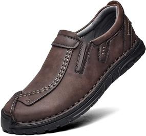 img 4 attached to 👞 Coramtty Fashion Non Slip Business Men's Shoes and Slip-On Loafers