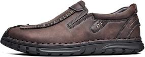 img 2 attached to 👞 Coramtty Fashion Non Slip Business Men's Shoes and Slip-On Loafers