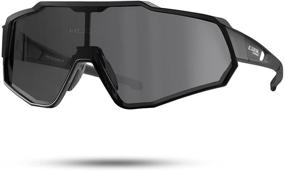 img 4 attached to 🕶️ CoolChange Cycling Sunglasses – Full Screen TR90 Unbreakable Lightweight Sports Glasses for Men and Women, Polarized