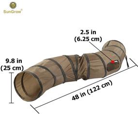 img 1 attached to 🐱 SunGrow Collapsible Tunnel: Fun and Durable Playtime Structure for Cats, Rabbits, Ferrets & Hedgehogs